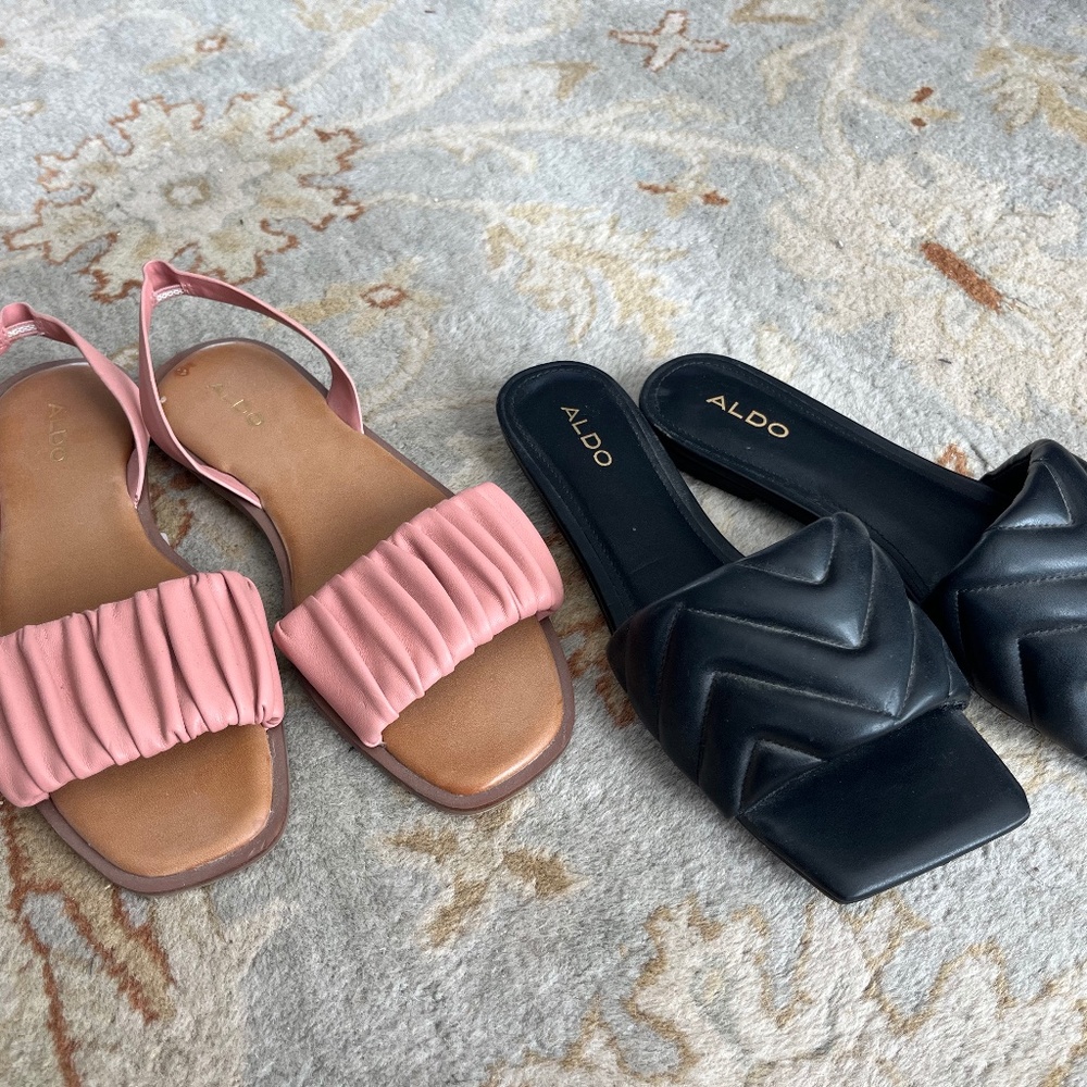 2 aldo sandals